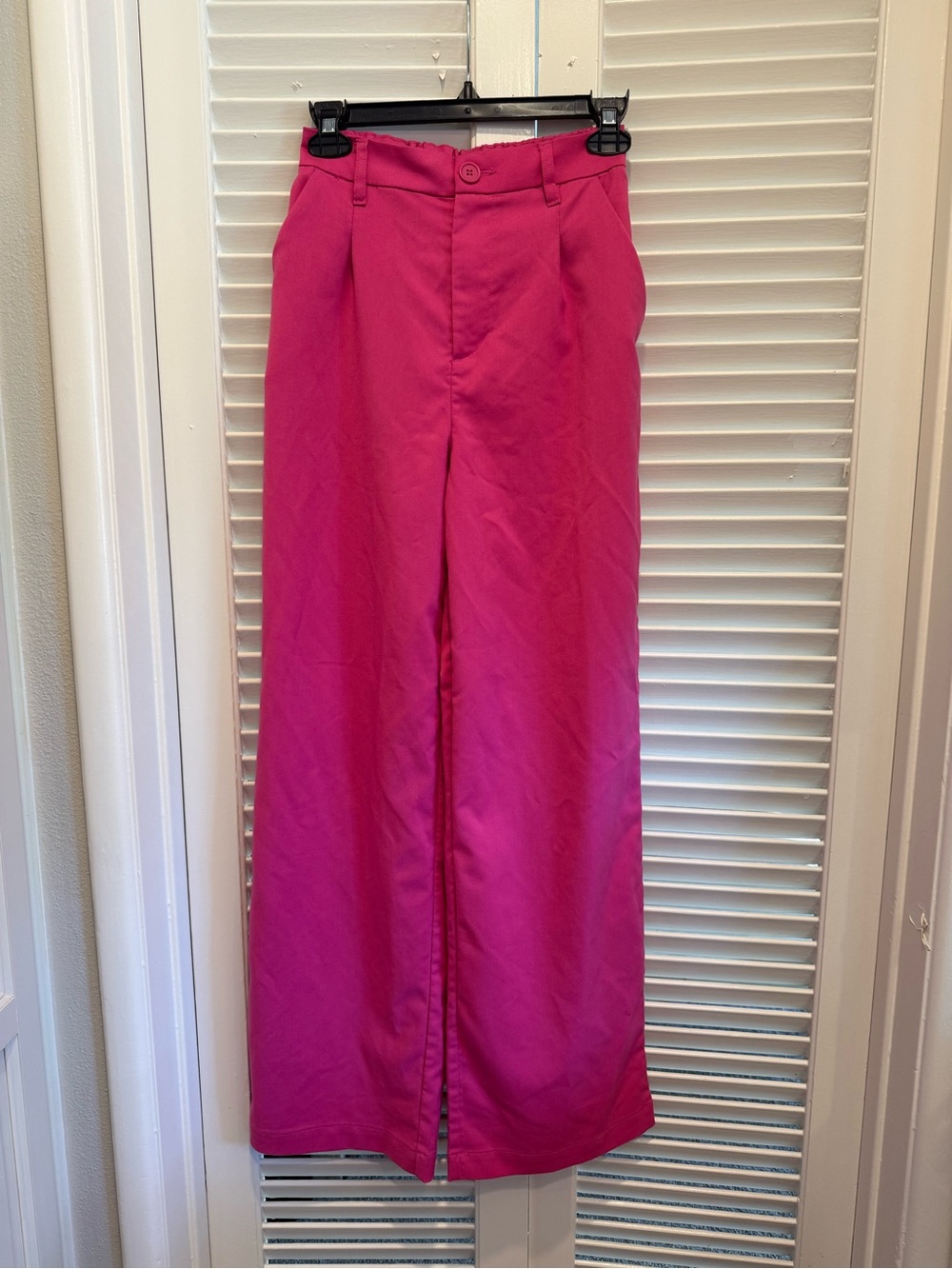 H&M Bright Pink Women's slacks - Classic High-Waist Style size XS